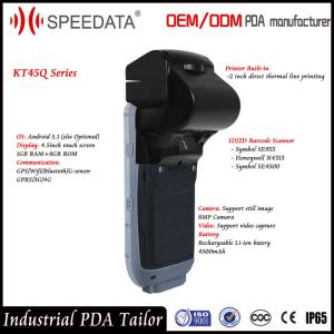 Android 5.1 OS Bluetooth Fingerprint Scanner , Data Collection Terminal 8MP