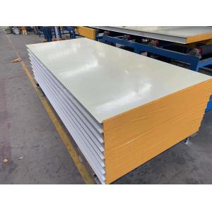 50MM New Style Rock Wool Sandwich Panel Ivory White Color Steel Sheet Rock Wool