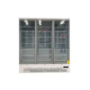 White Self Contained Three Glass Door Merchandiser Freezer Low Noise
