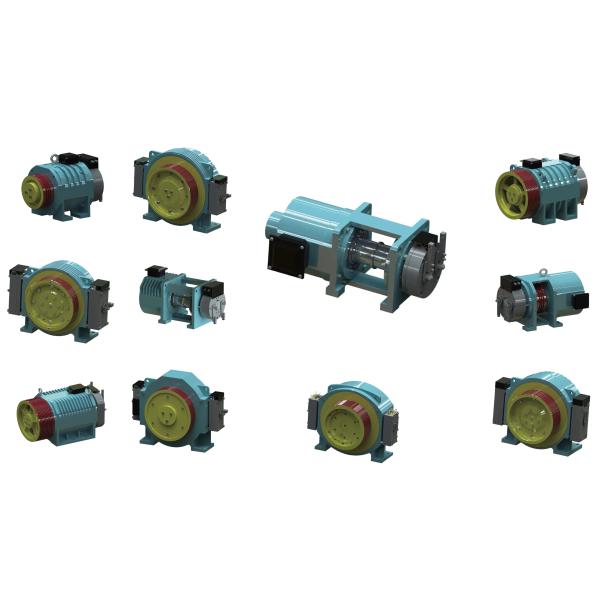 Quality Single Wrap Elevator Traction Machine With Directly Connected Traction Wheel Type wholesale