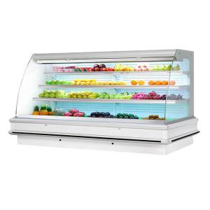 Upright Multideck Open Chiller Fruit Vegetable Milk Display Cooler