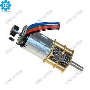 Silent micro 12v dc gear motor high torque 80 rpm with encoder