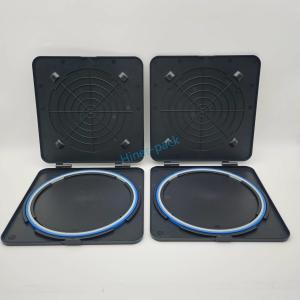 Cheap For Semiconductor Field Transport Box 8 Inch ESD Black Signal Horizontal Wafer Shipper for sale