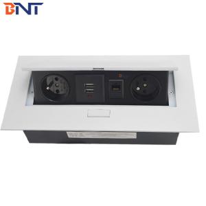 Multimedia Desk Pop Up Socket Box Wire Grommet Cover Power