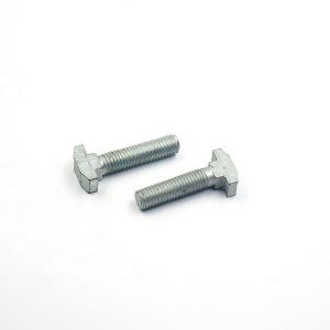 Forged Flat Square Hammer Head T Bolts with Hot Dipped Galvanized Coating