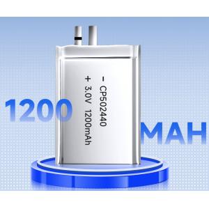 Customize CP502440 3.0V 1200mAh Ultra Thin Battery Li-MnO2 Pouch Cell For RFID