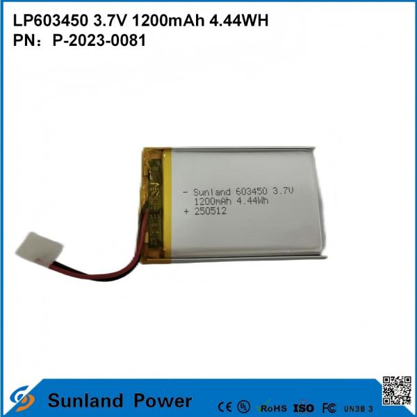 GP603450 1200mAh 3.7V BATTERY
