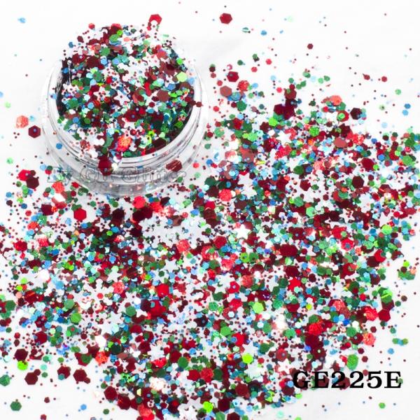 Chunky Cosmetic Xmas Halloween Glitter Mix Winter Style 1KG Customized