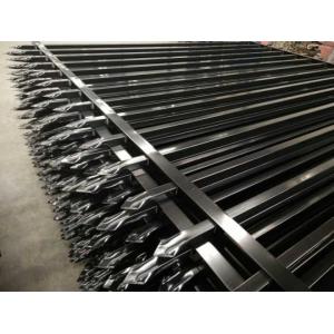 Black Iron Fences with Two Rail 8 ft x 5 ft And 1.8 m 2.0 m 2.4m
