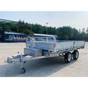 Series Connected Hydraulic Tipper Trailers ATM 4000kg Self Unloading Trailer
