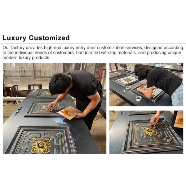 Turkish Main House Front Entry Exterior Safety Modern Steel Security Armored Turkey Door for Home