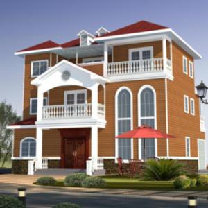 Small Light Steel Structure Villa Manufacture for Container Houses in White/Gray