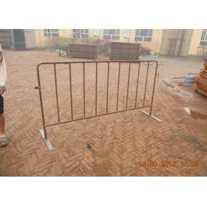 Metal Crowd Control Barricades , Steel Crowd Barriers For Construction Sites