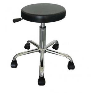 Backless ESD Safe Lab Chairs Polyurethane Foamed Thick Round Surface Puncture Resistant