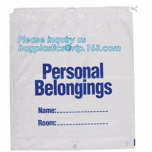 Biodegradable draw string pe bag logo printed poly pouch drawstring bags