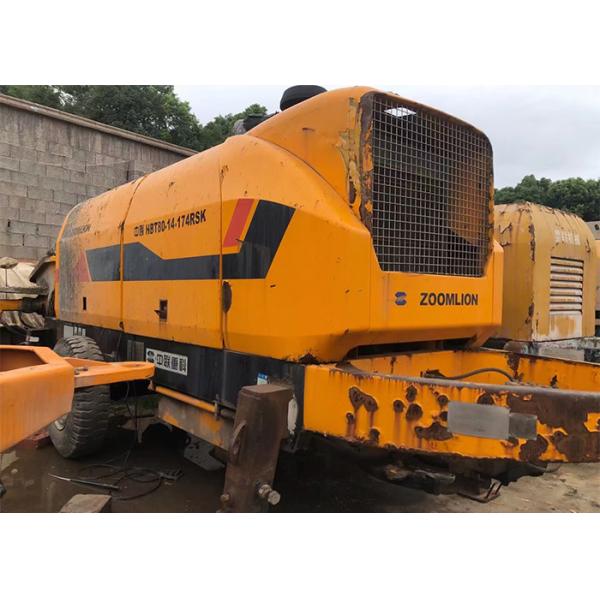 Zoomlion HBT8014 220Meters Stationary Concrete Pump Mounted On Trailer Diesel