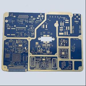 China Double Sided Blue Oil Sinking Gold Rigid  Board PCB OEM or Customized Service on sale