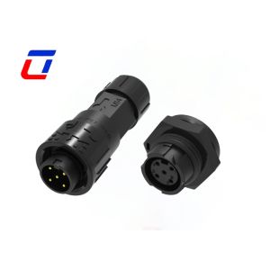 M16 5 Pin 300V Push Lock Waterproof Circular Connector IP67 For Heavy-Duty