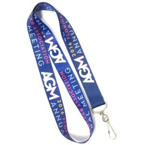 Cheap Fashional Dye Sublimated Custom Keychain Neck Strap With Swivel J Hook for sale