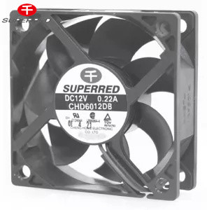 China Black DC 12V Cooling Fan 60x60x20 For Disinfecting Cabinet / Warmer / Microwave on sale