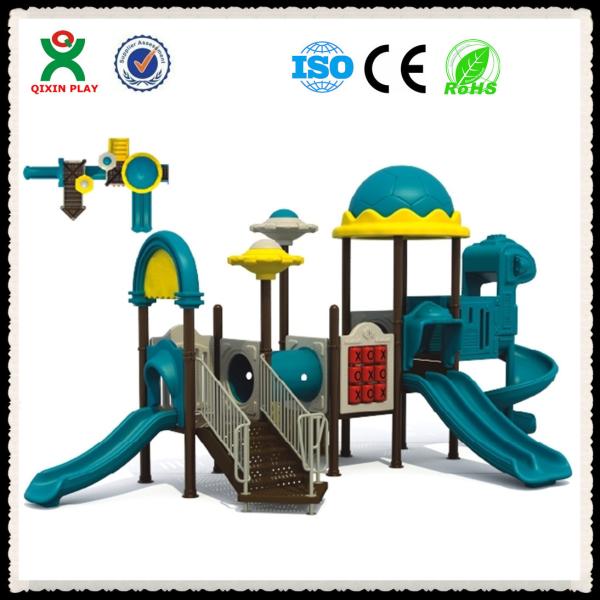 Outdoor home playground equipment for home, Plastic slide playground for family