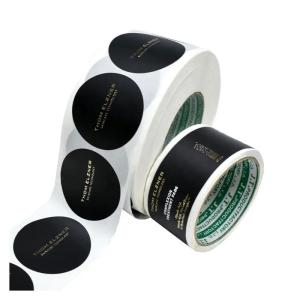 Printing Custom cosmetics Adhesive Circle Stickers Packaging Roll Label