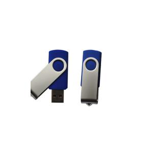 256GB Stainless Silver USB Stick Gift Swivel Shape With Frontside / Backside