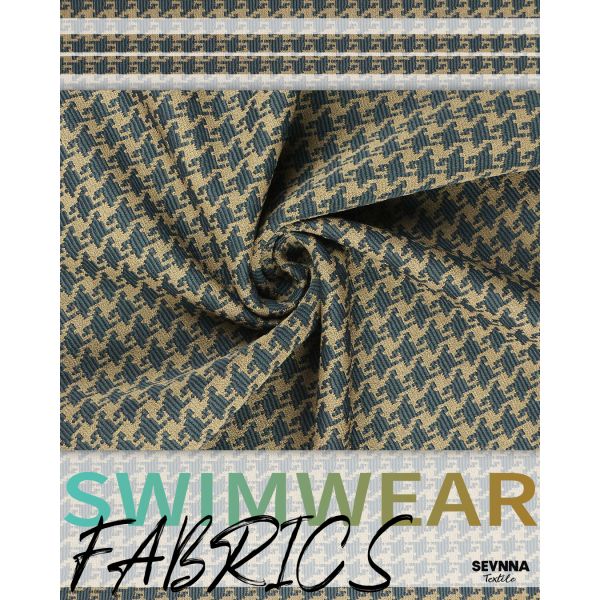 Quick Drying Textured Swim Fabric with 370gsm Weight and 135cm Width for High