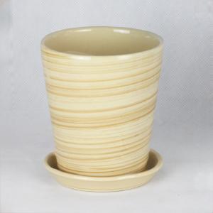 Single Quantity Handcrafted Ceramic Containers Drainage For Flourishing Plants