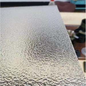 Customized Clear Patterned Glass Kasumi Flora Crystal Figured