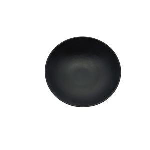 7'' Home Melamine Soup Bowl Dinnerware Matte Black Deep Round