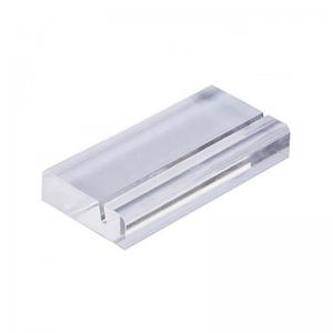 China Acrylic Base Stand Block Display Place Card Slot Table Number Card Holder on sale