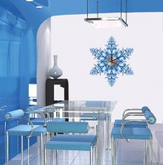 Cheap Home Decor Acrylic Snowflake Designer Wall Sticker Clocks 10D045 for sale