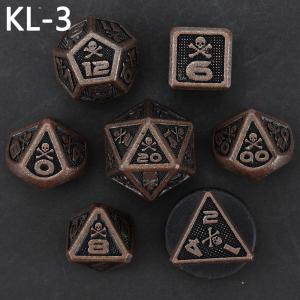 7 Skeleton Dice, Multi Faced Digital Color DND Board Game, Dragon and Dungeon
