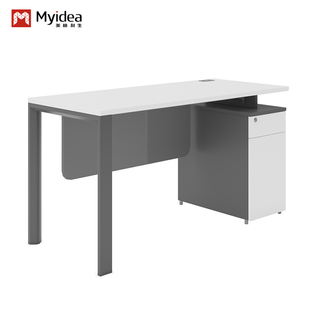 customization customizable minimally modern office desk with cabinet for single