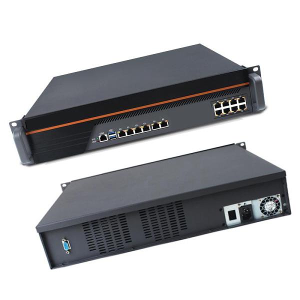 2U rackmount 14 Gigabit LAN firewall PC soft router Intel®C236 support 9th I3 I5
