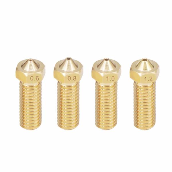 Quality 3mm Filament Weight 6g Brass 1.2mm E3D V6 Nozzles M6 Thread wholesale