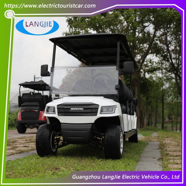 4 Wheel AC Motor Buggy Golf Cart With 48V Dry Battery 8 Passenger Golf Cart For Hotel