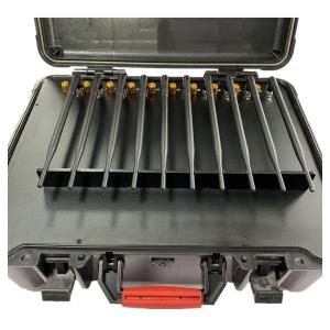 10 Bands Portable Mobile Signal Jammer 40 Meters Radius Adjustable Channels