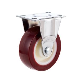 Light Duty PU Furniture Casters , Polypropylene Caster Wheels Customized