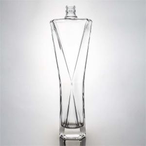 Glass Spirits Bottle 750ml Gin Rum Tequila Vodka Whiskey with Clear Glass and
