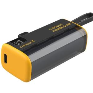 5000mAh Capsule Shaped Multi Device Power Bank With Digital Display Logo