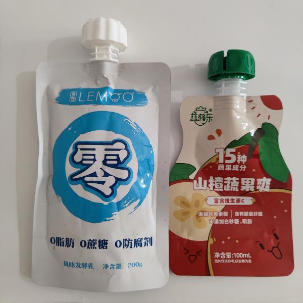 Quality Spout Stand Up Bag with Up To 11 Colors and Excellent Moisture And Oxygen Barrier for Liquid And Puree Packaging wholesale