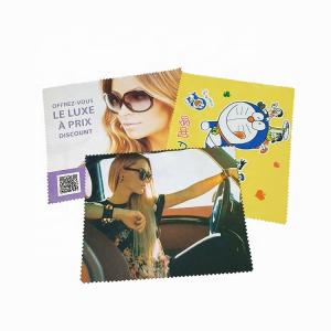 Custom Print Microfiber Eyeglass Cleaning Cloth Water Absorbent