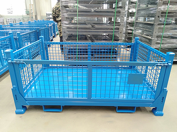 Quality Customized Collapsible Pallet Cages With Padlock Locking System wholesale