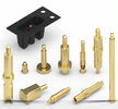 Brass Spring Loaded Pogo Pin Connector , Electrical Contact Pins 1 / 3 / 6mm