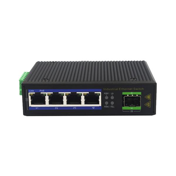 UT14FP-SFP unmanaged industrial 4x10/100Base-Tx POE+ 1x100M-Fx SFP ethernet