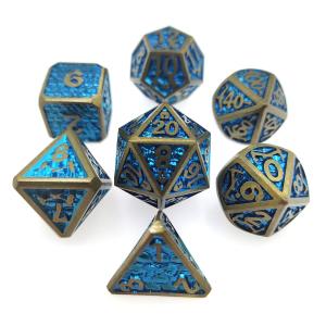For Dungeon And Dragon Made Dice Sets pokemon card Metal Dice Polyhedral