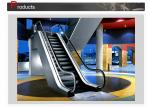 Rise 6000mm Rubber Handrails Indoor VVVF Moving Walk Escalator With Aluminum
