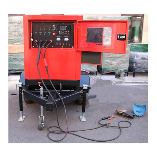 DC Electric Arc Welder Genset Diesel Generator Mobile Trolley 450A 500Amp Engine